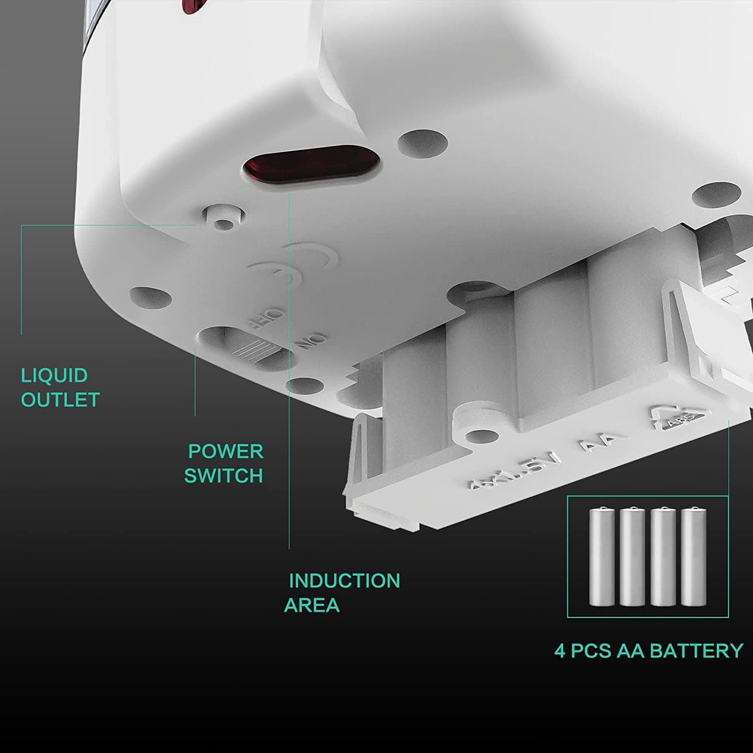 Automatic Soap Dispenser Wall Mount 3 Pack White 20 Oz Waterproof Leakproof for Commercial Bathroom Restroom Toilet