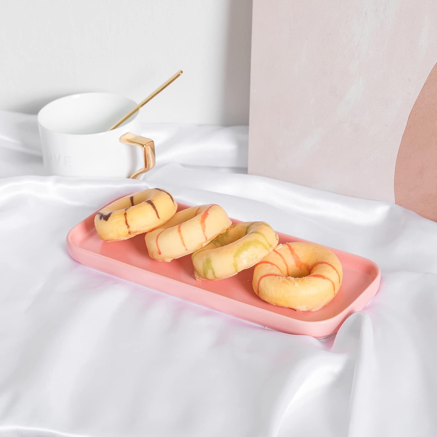 Ceramic Bathroom Tray / Pink