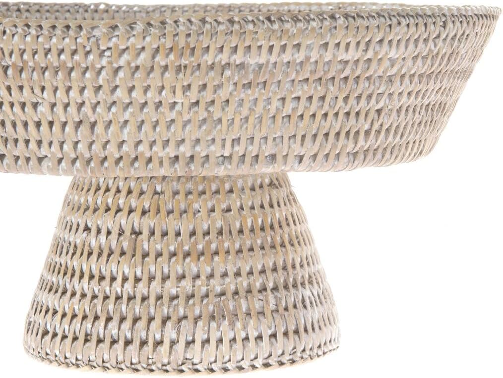 Decorative Kitchen Basket / White Wash