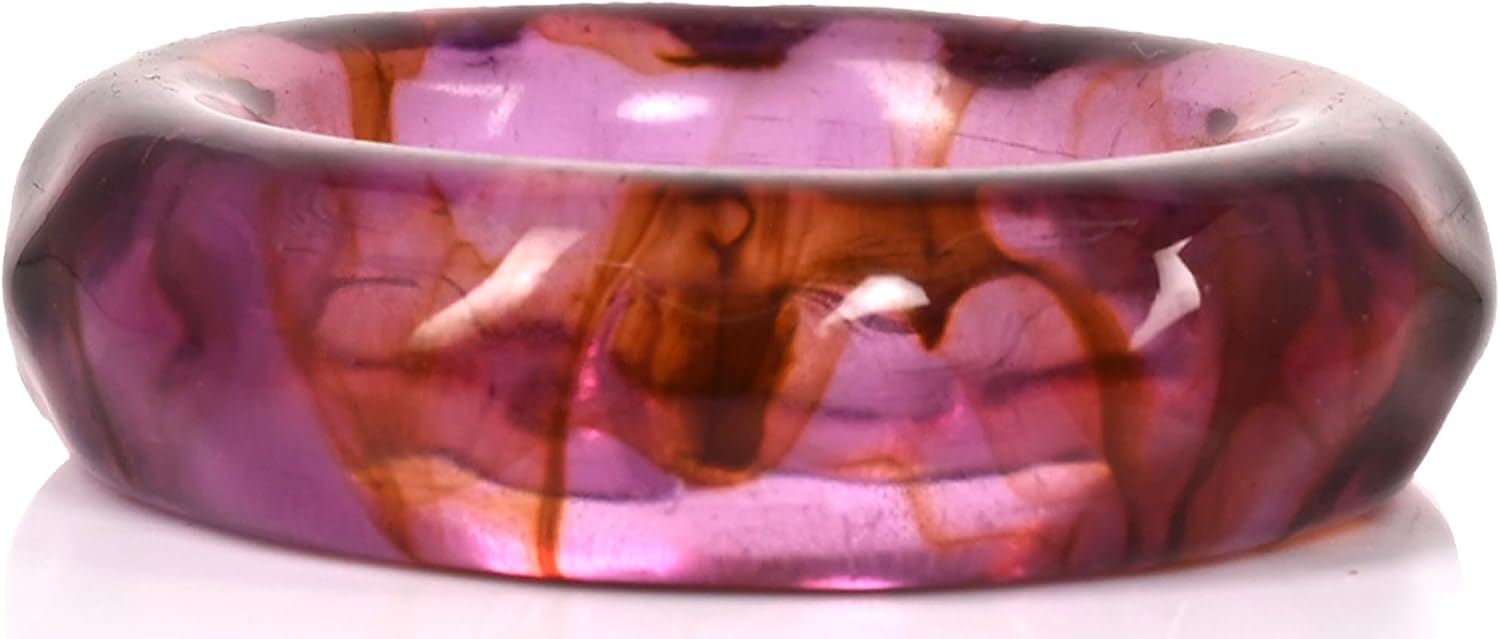 Alpha Living Home Spring Epoxy Resin Napkin Rings, Set of 12, Color | Glossy handcrafted resin, 2.5x2.5x0.5 in each