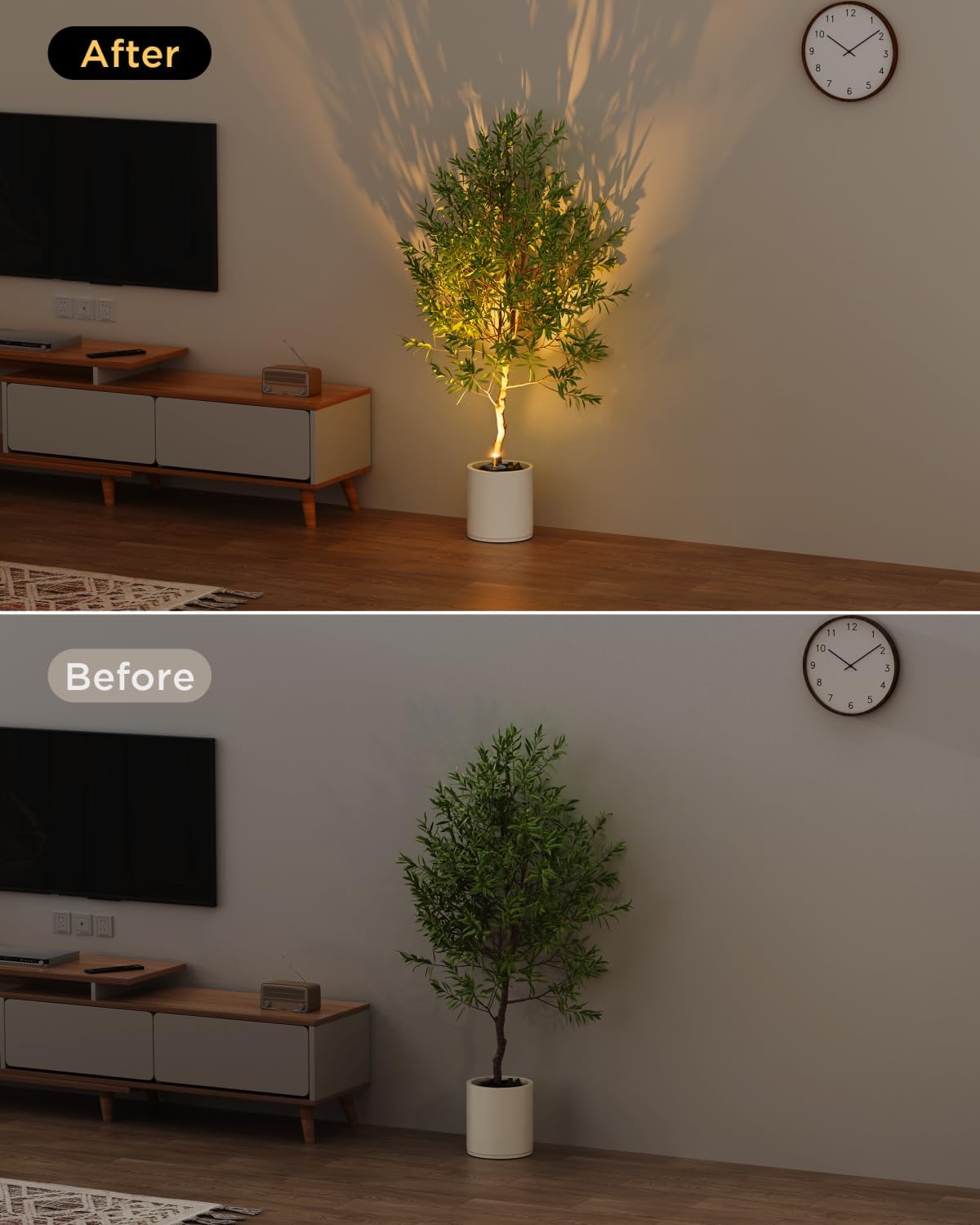 Spot Lights Indoor Led Spotlight: Rechargeable Battery Wireless Up Lights Indoor - Plants Tree Artwork Portrait Picture