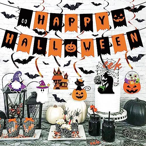 Halloween Decorations Indoor Halloween Festive Decor Happy Halloween Banner