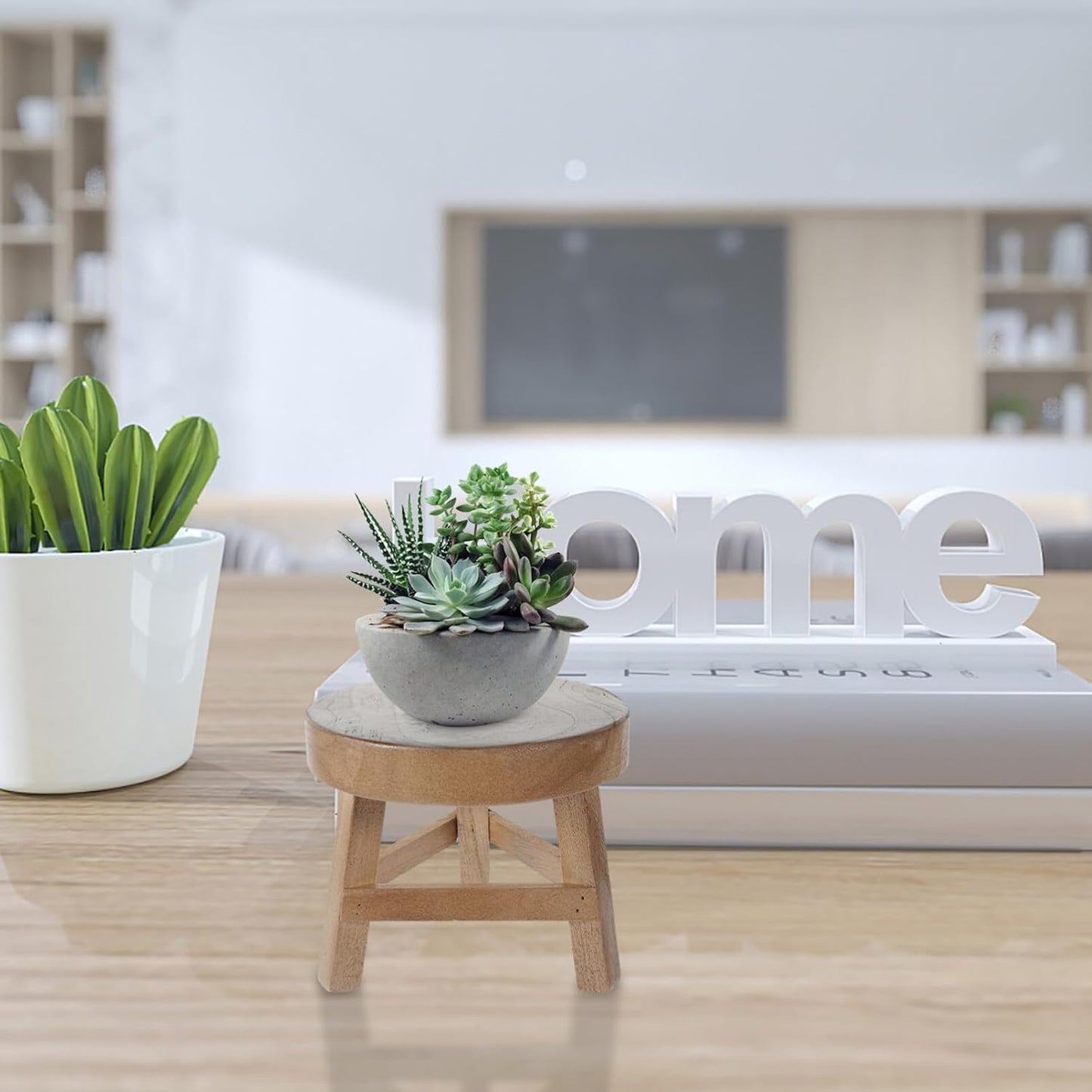 Mini Wooden Stool Display Stand