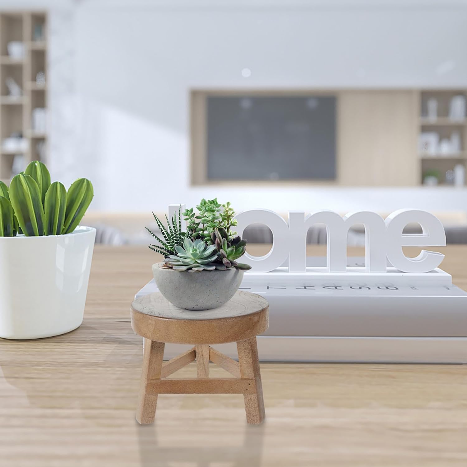 Mini Wooden Stool Display Stand