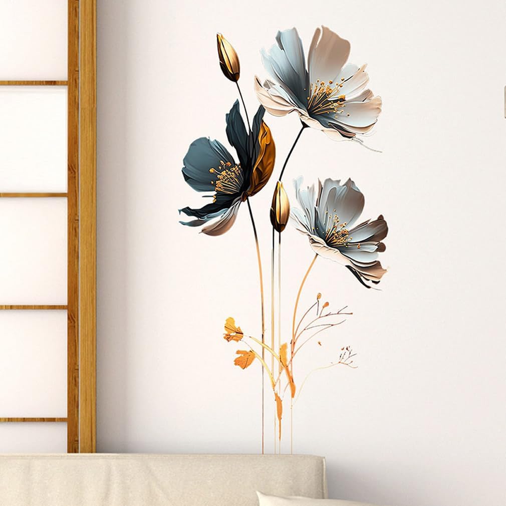 3D Wall Stickers DIY Flower Wall Decal Removable Waterproof Wall Art Decor / Floral
