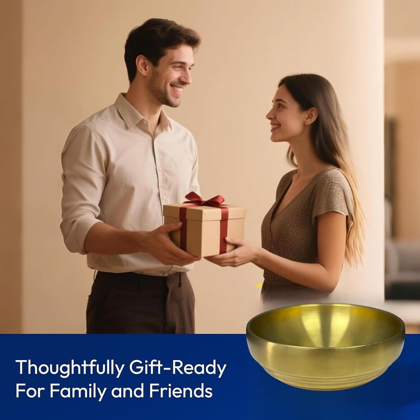 Stainless Steel Fruit Bowl / Gold
