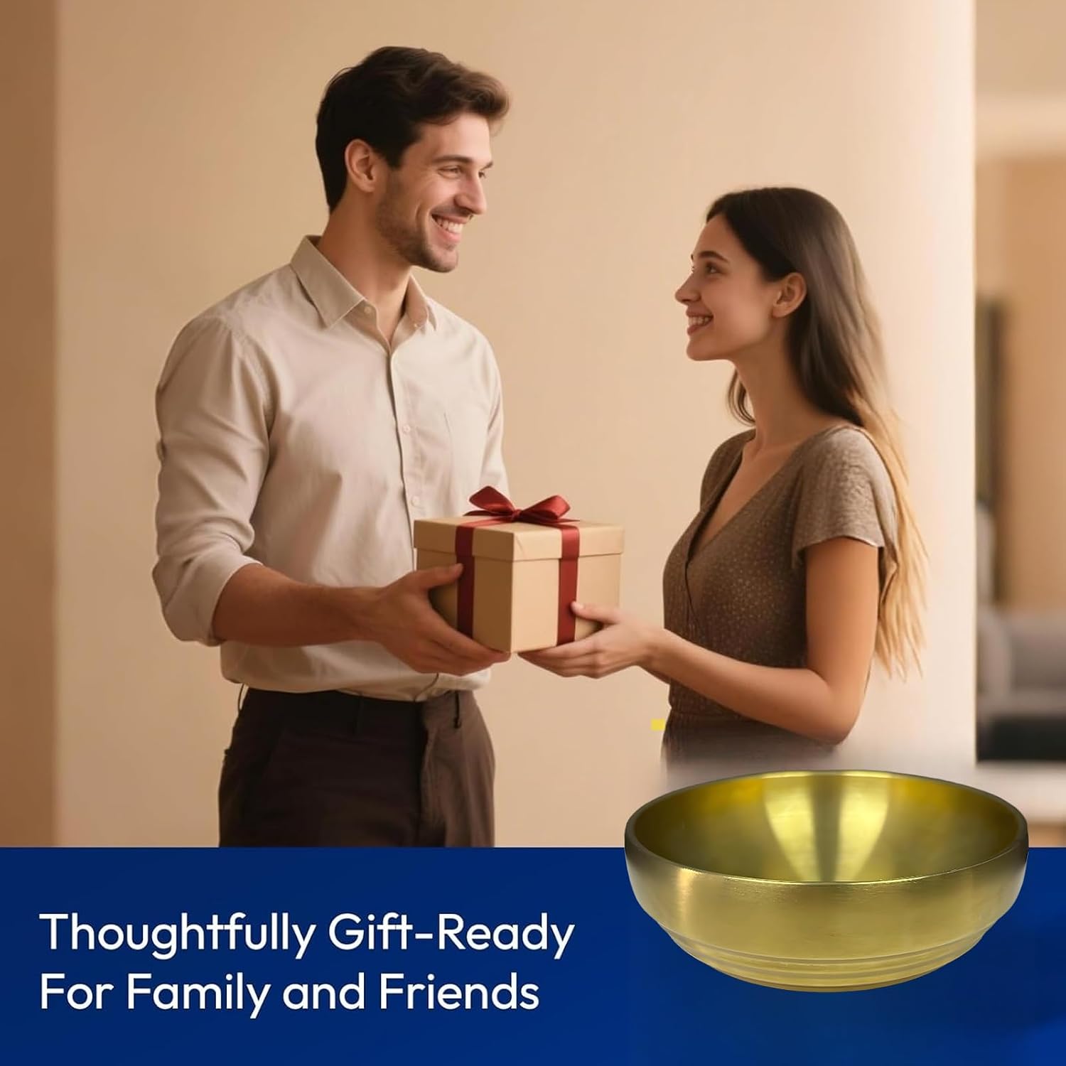 Stainless Steel Fruit Bowl / Gold