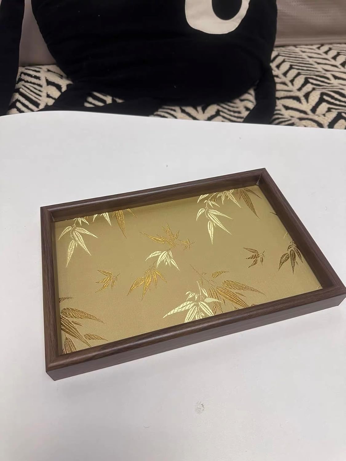 Wooden Catchall Tray for Dresser / Gold
