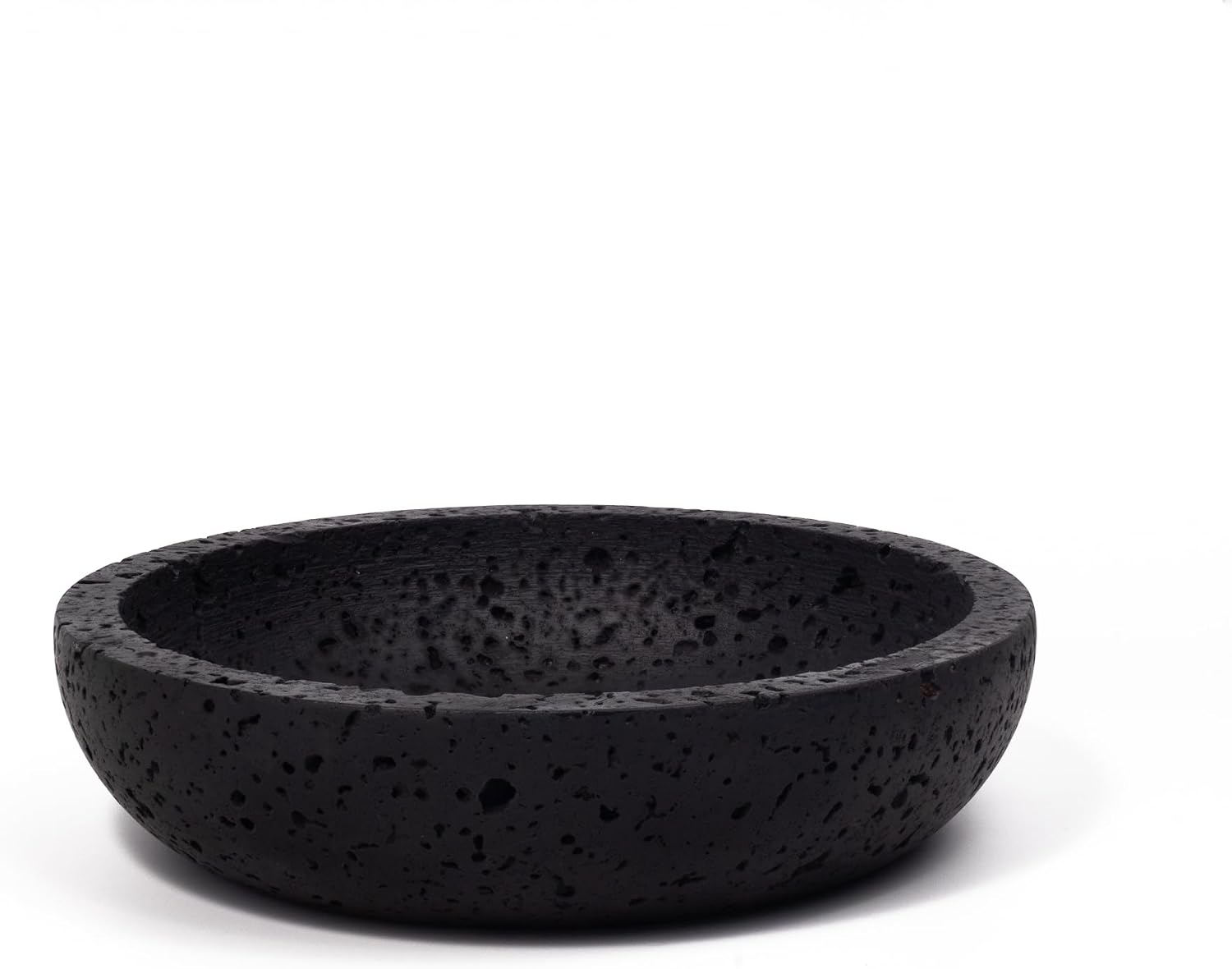 Travertine Decorative Bowls / Black