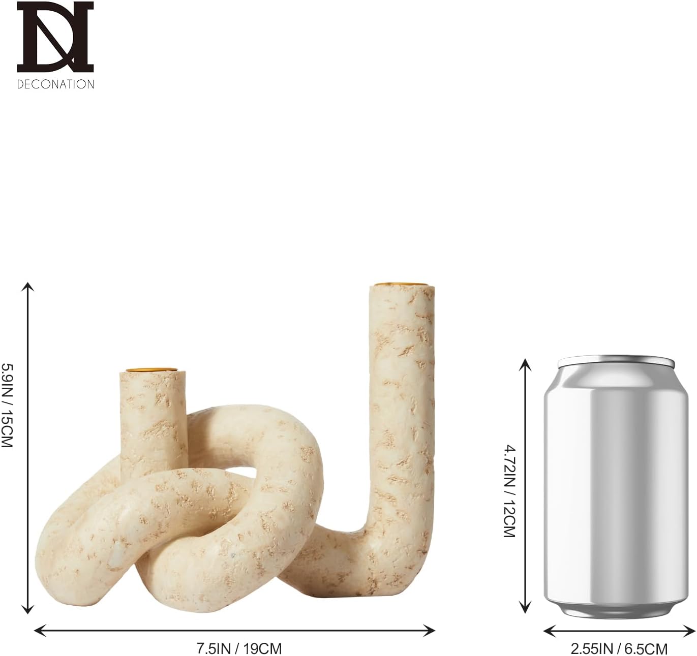 Candle Sticks Holder Boho / Beige