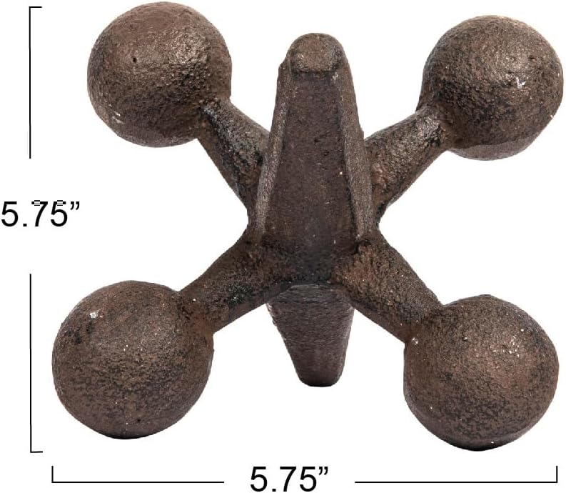 Retro Decorative Cast Iron Jack Figurine / Rust / 6 Inches