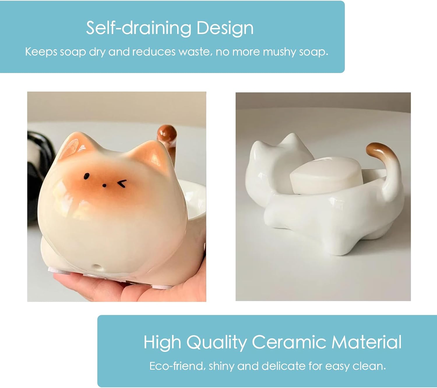 Decorative Soap Tray / White