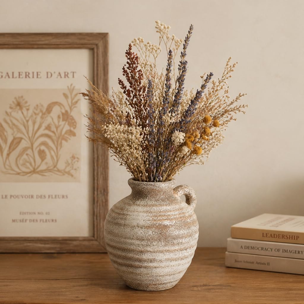 Rustic Ceramic Vase / Terracotta-s-101