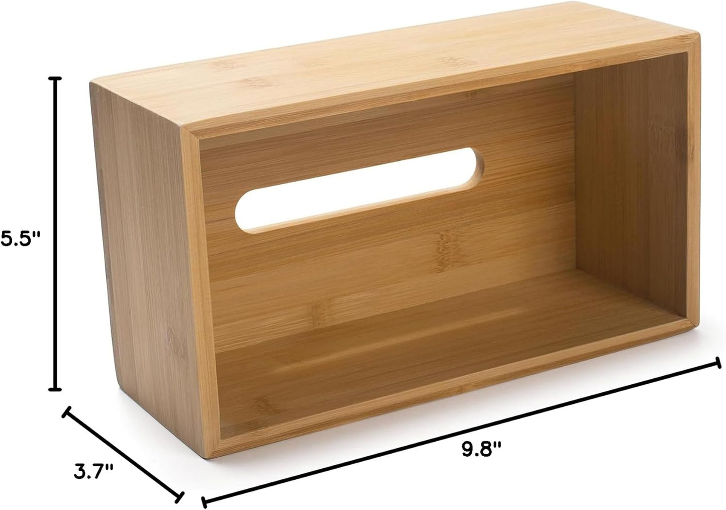 Wood Tissue Box Holder / Rectangular