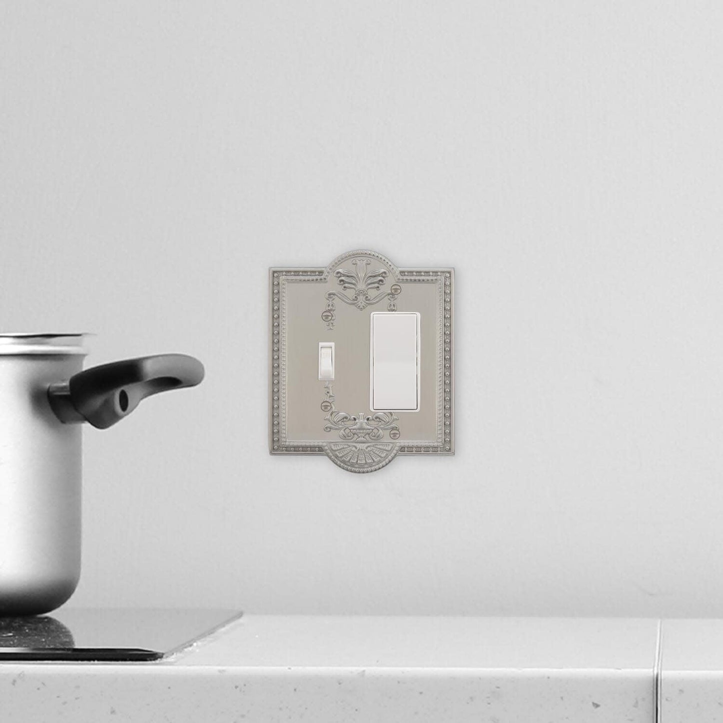 Nostalgic Warehouse Meadows Light Switch Cover Plate, Antique Brass