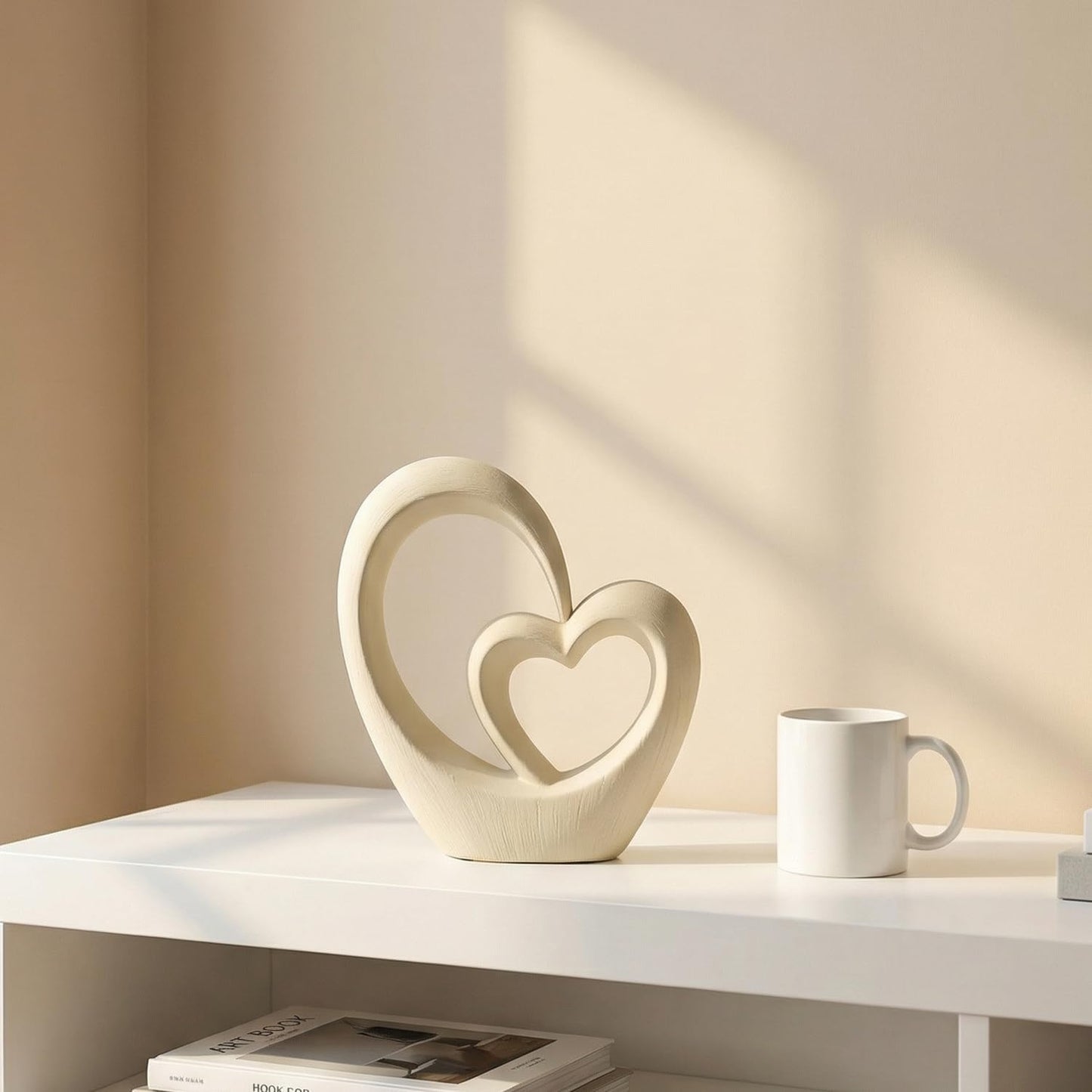 Ceramic Statue Home Decor Aesthetic Abstract Brushed Finish Sculpture Modern Decorative Statues