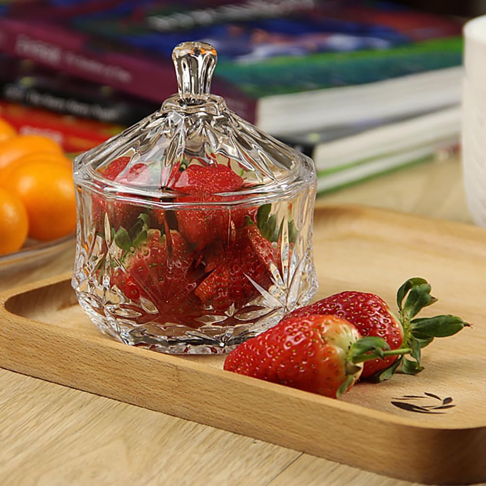 Small Decorative Storage Jar for Candy / Clear