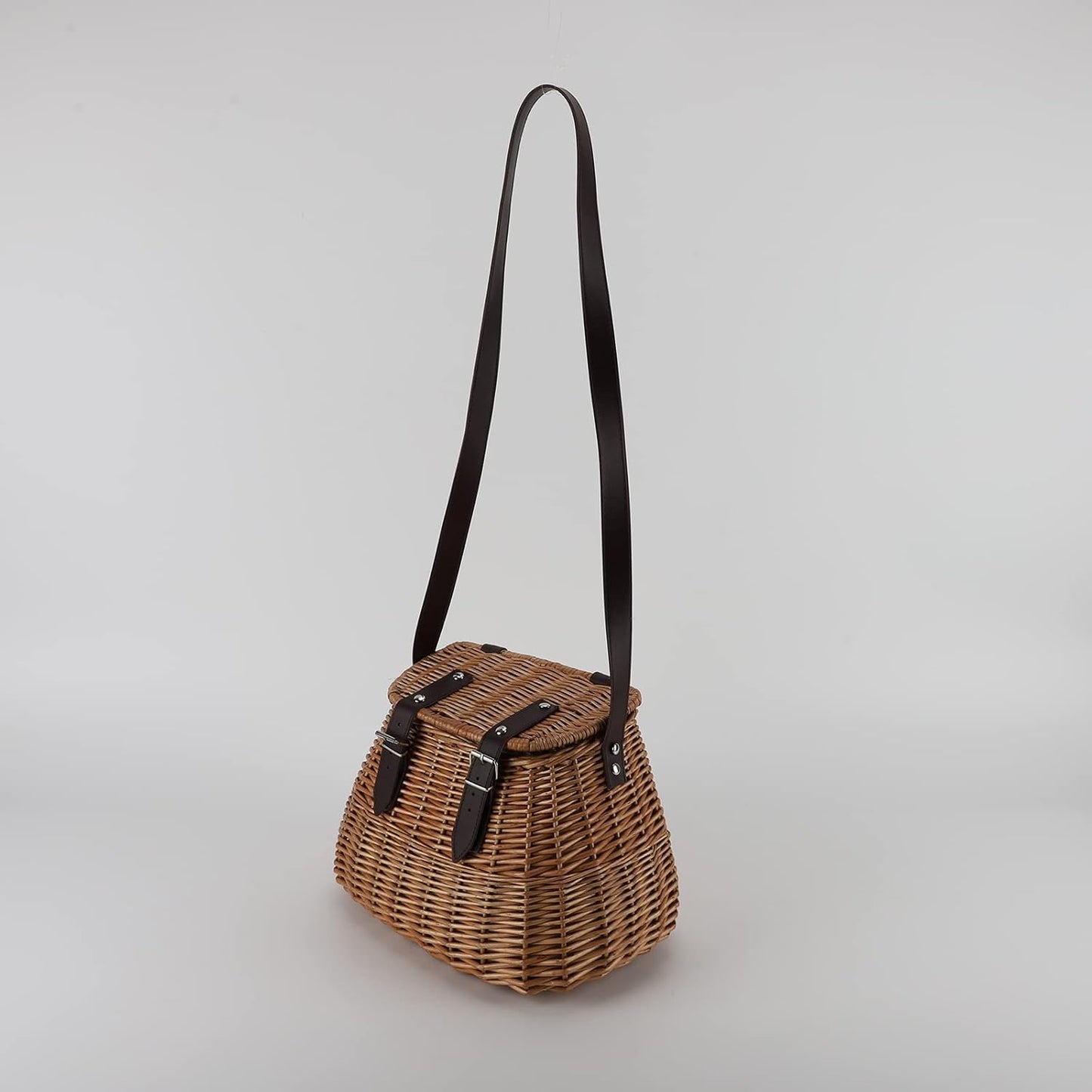 Wicker Picnic Basket / Fishing Creel Basket