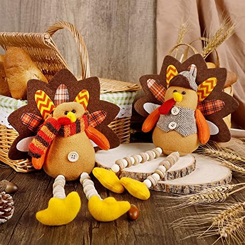 FORUP 14 Inch Turkey Thanksgiving Decoration for Home Autumn Fall Thanksgiving Harvest Decorations