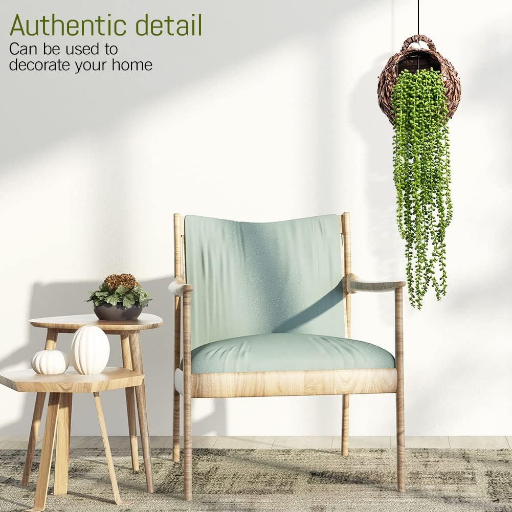 Artificial Succulents Hanging Plants / Green / Set of 6