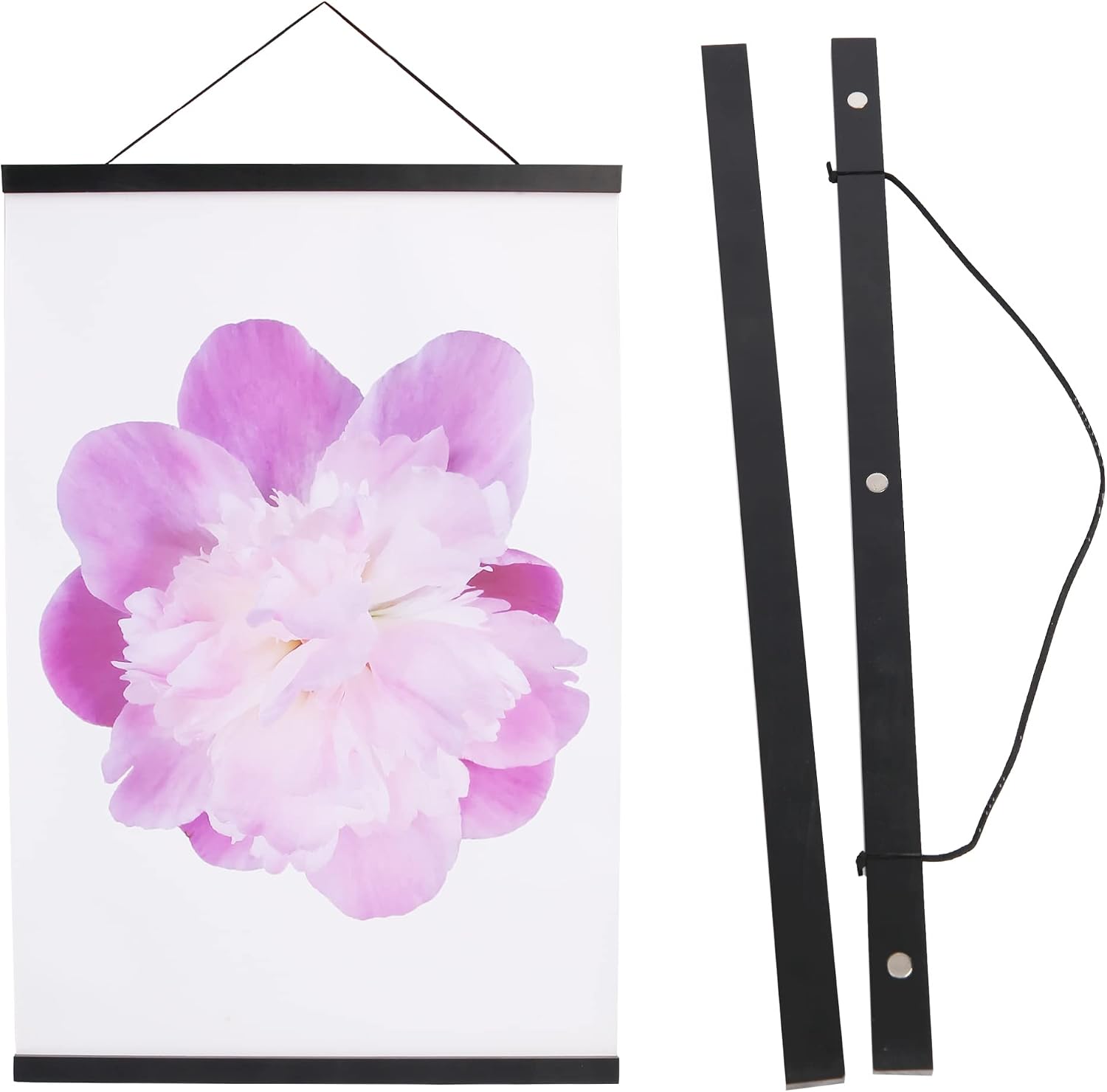 Magnetic Poster Hanger Frame, 36x48 36x24 Picture Frame Hanger,36In,Black