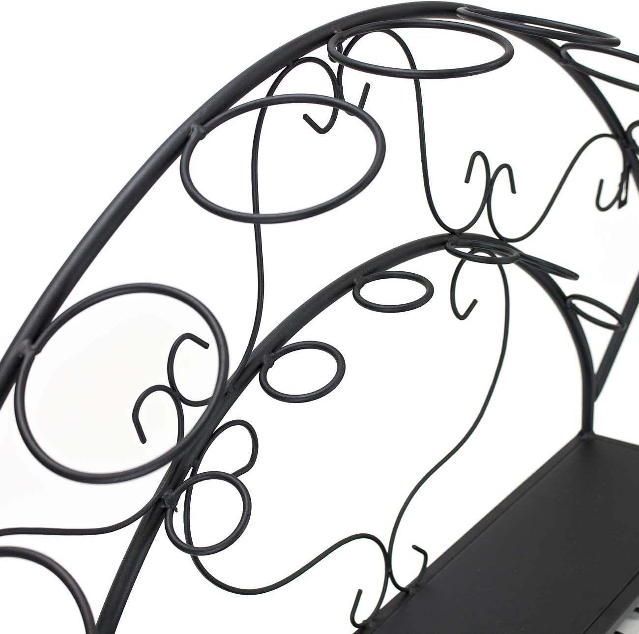 Sorbus® Wine Bottle Stemware Glass Rack Wall Mounted - Bordeaux Chateau Style - Holds 7 Bottles of Your Favorite Wine