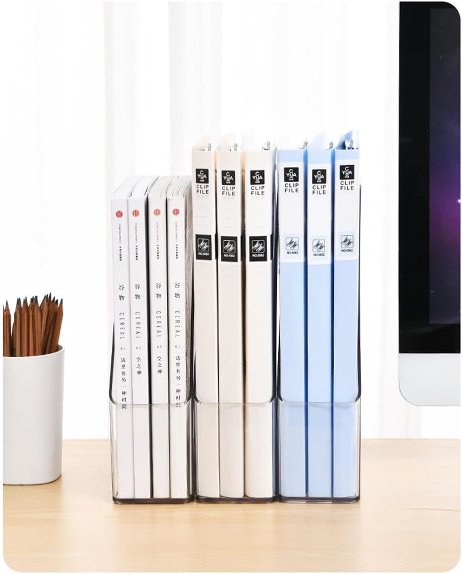 Acrylic Magazine Holder / Clear / Set of 3