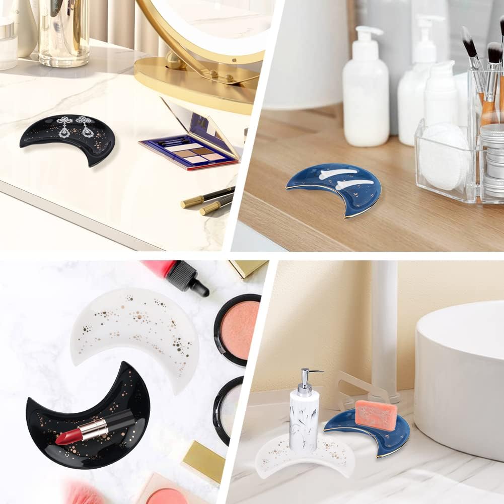Moon Shape Jewelry Tray / Set of 3