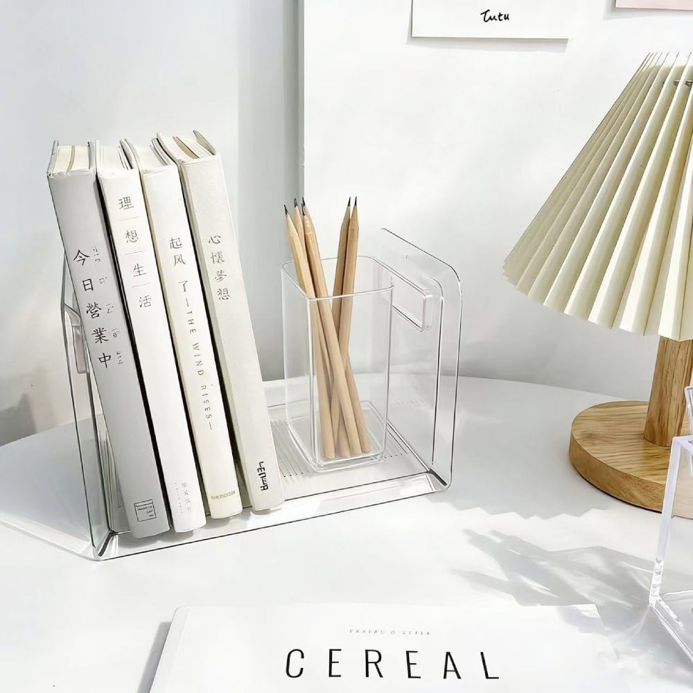 Acrylic Book Stand Organizer / Clear