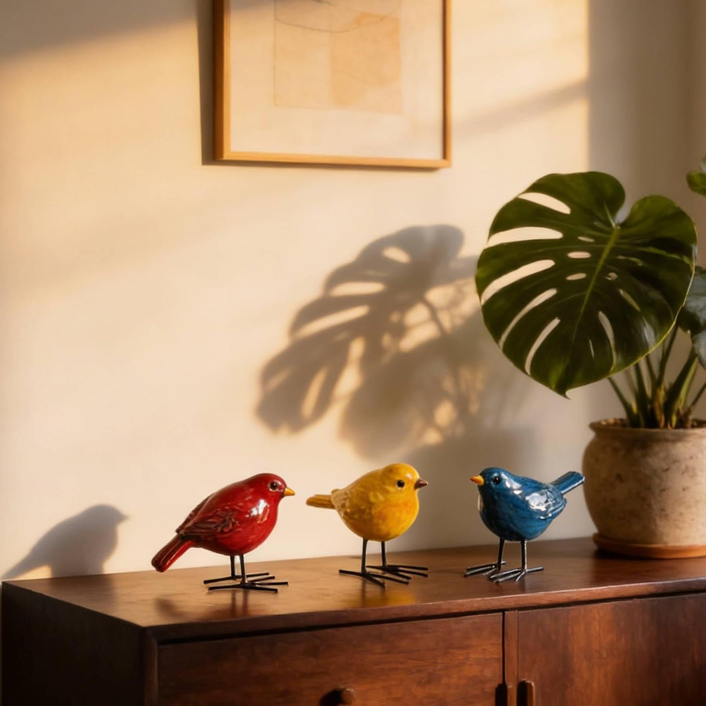 Bird Figurines Home Decor / Set of 3
