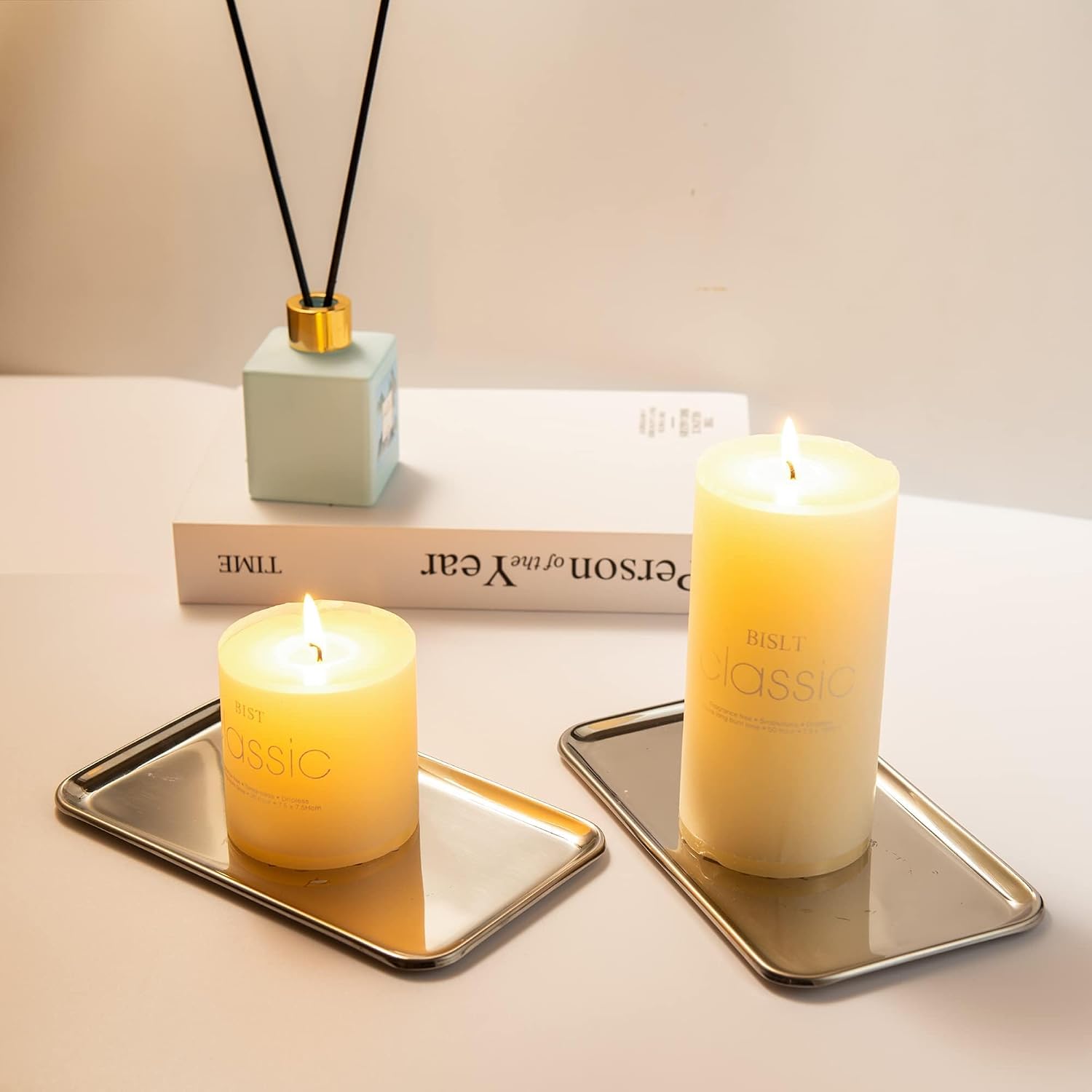 Small Stainless Steel Organizer Tray " Vanity Tray / 8 x 4.6 x 0.2