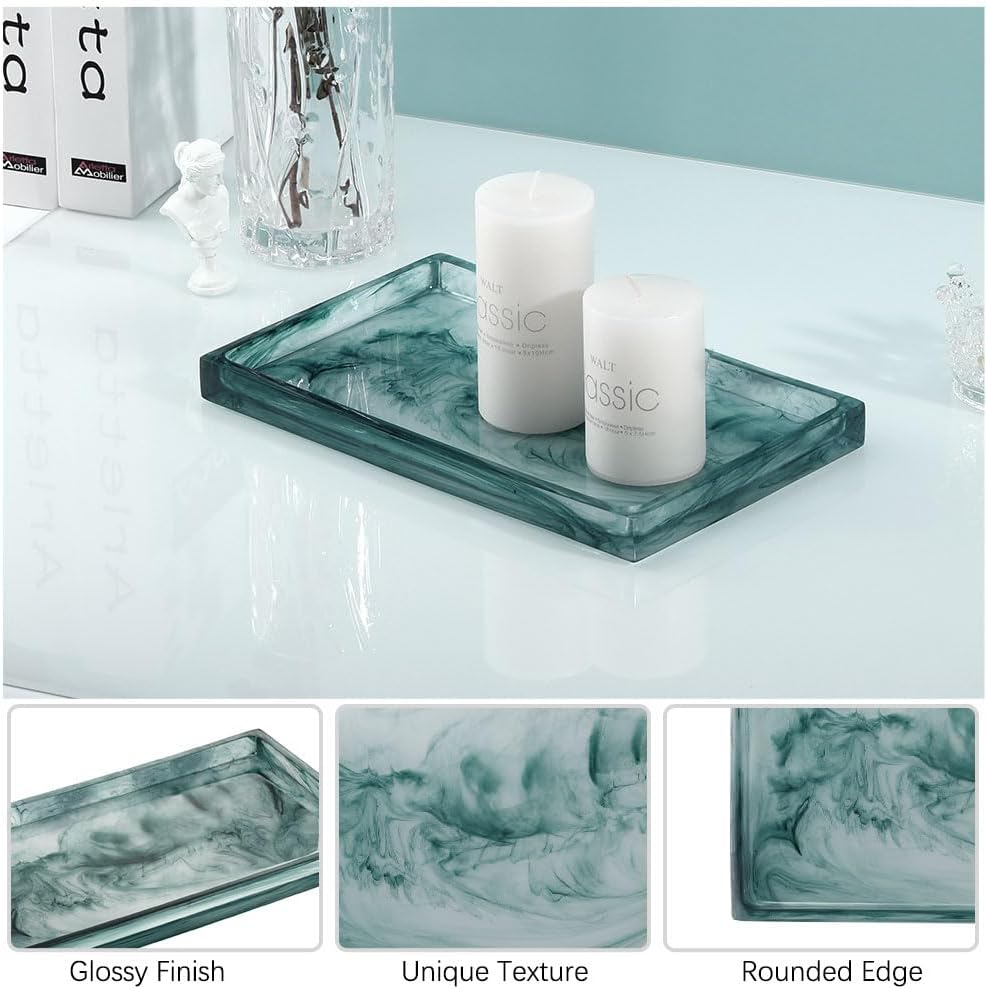 Plant / Bathroom Tray / 10 x 6.1 x 0.8 / Ink Blue
