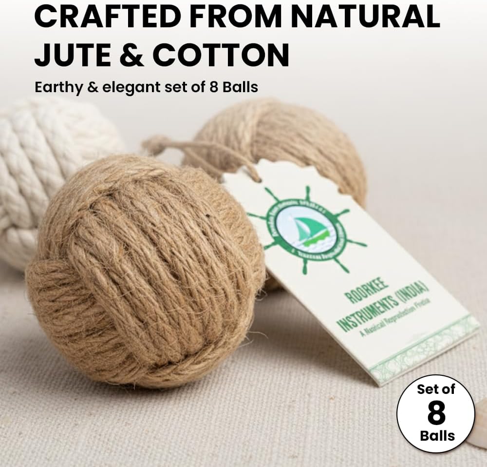 Weeding Décor / Jute & Cotton / Set of 8
