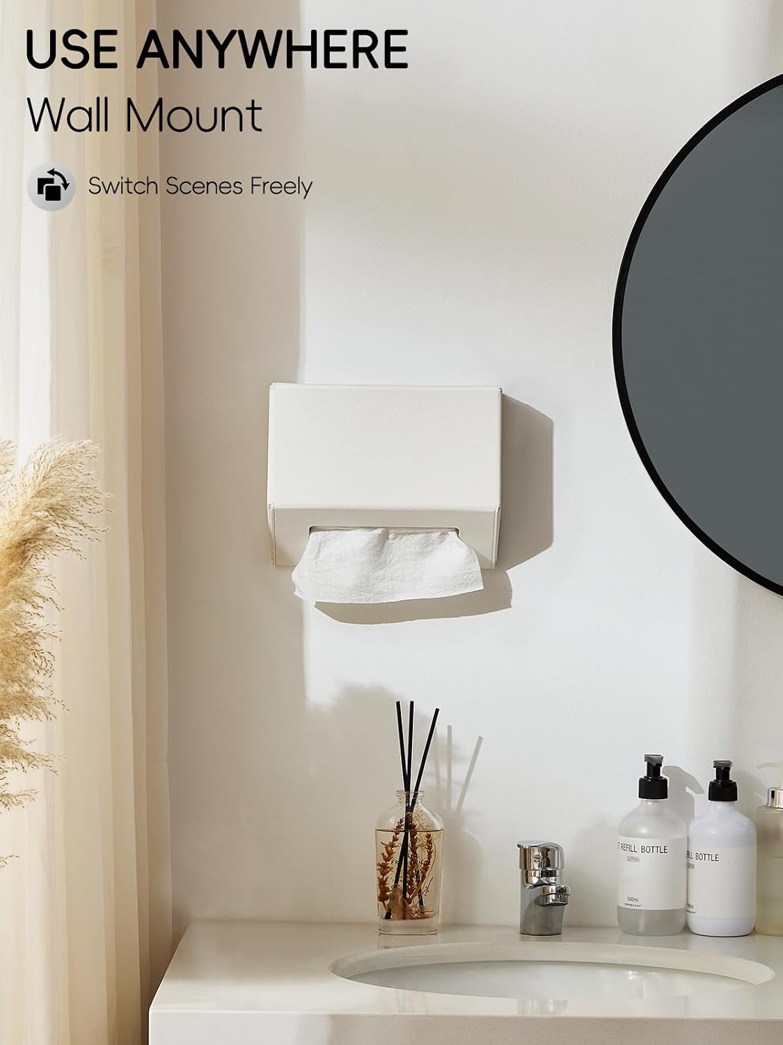 Hand Towel Box Cover Holder / Plain-polar Ice / Plain Style