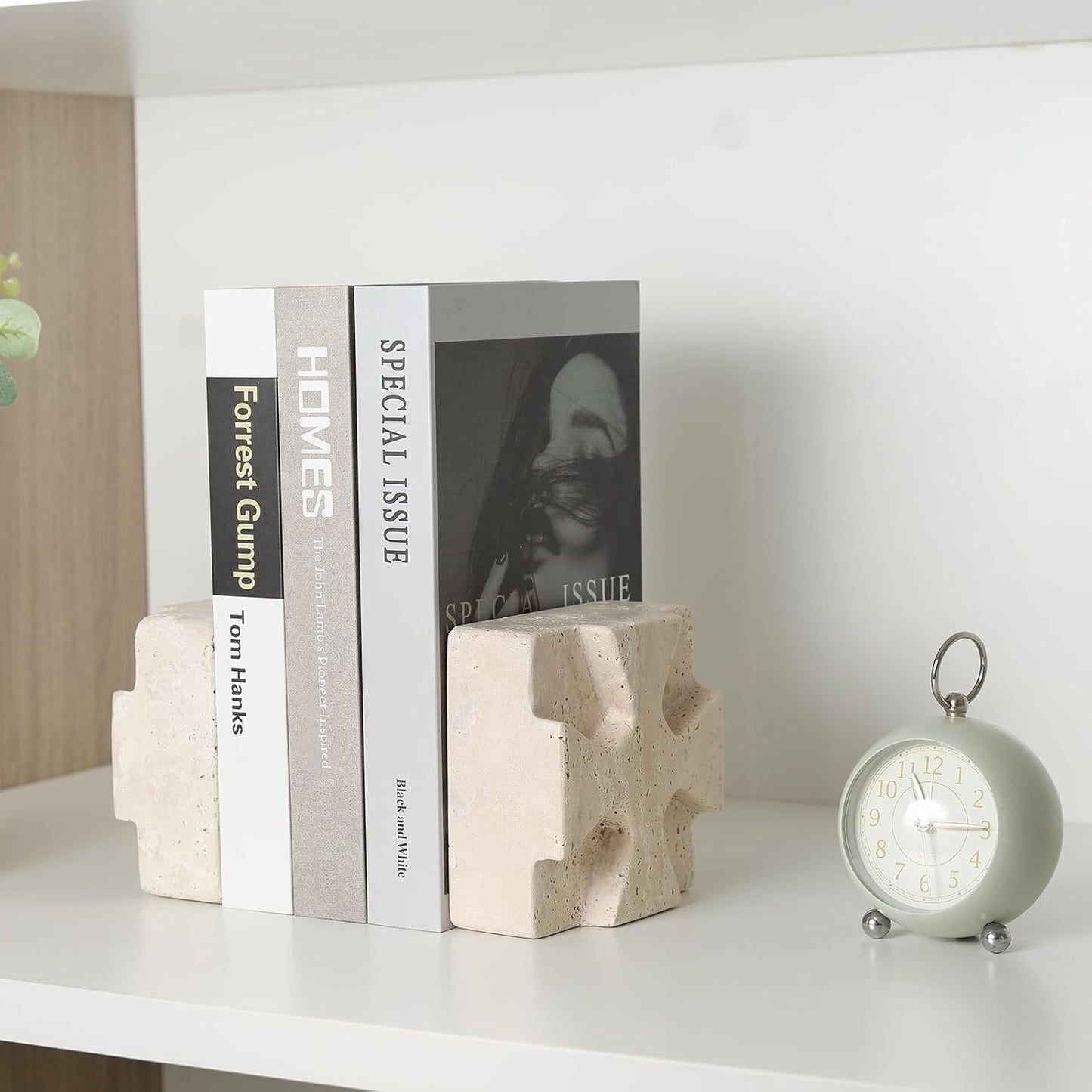Modern Aesthetic Book Holder/Stopper / Square-beige