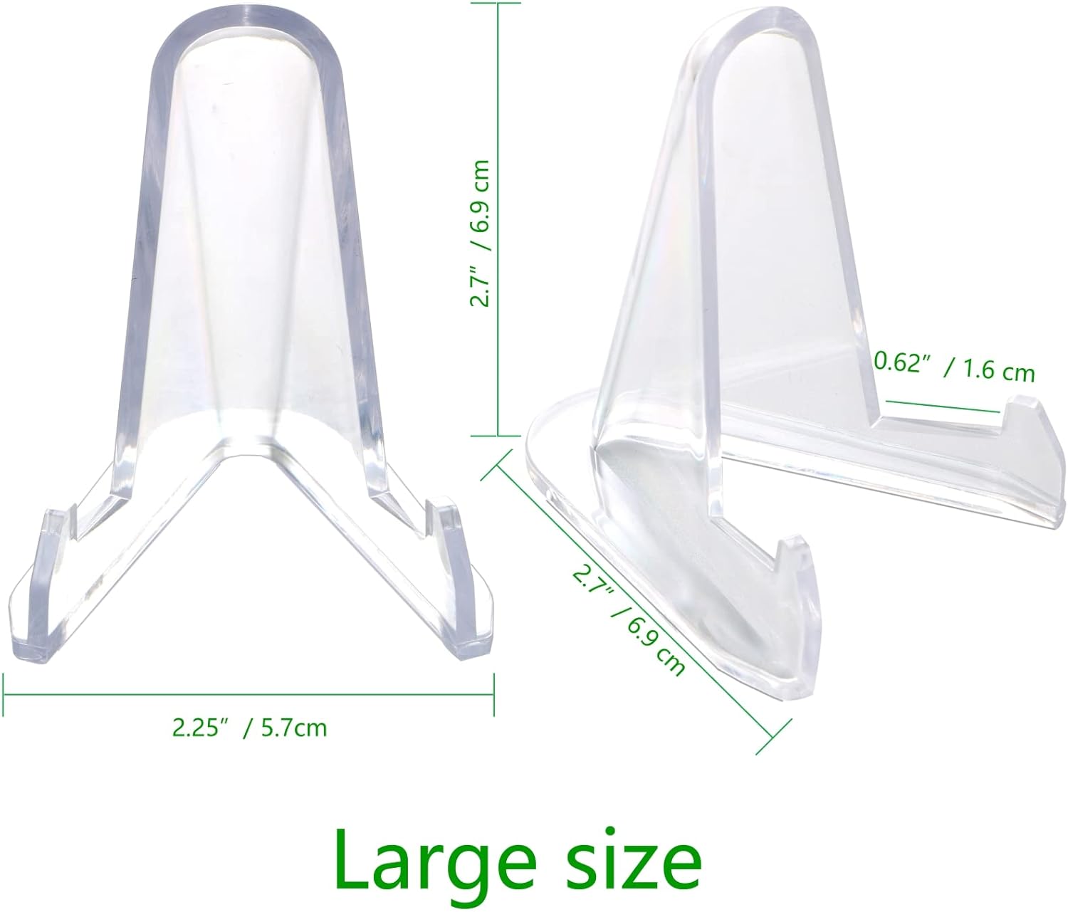 Thickened Acrylic Card Stands Mini Easel Holder / / 2.7 / Set of 22