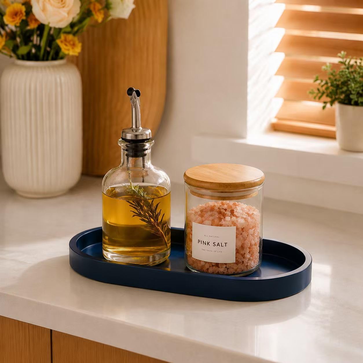Soap Tray / Vanity Tray / 10.1 x 5 x 1 / Dark Blue