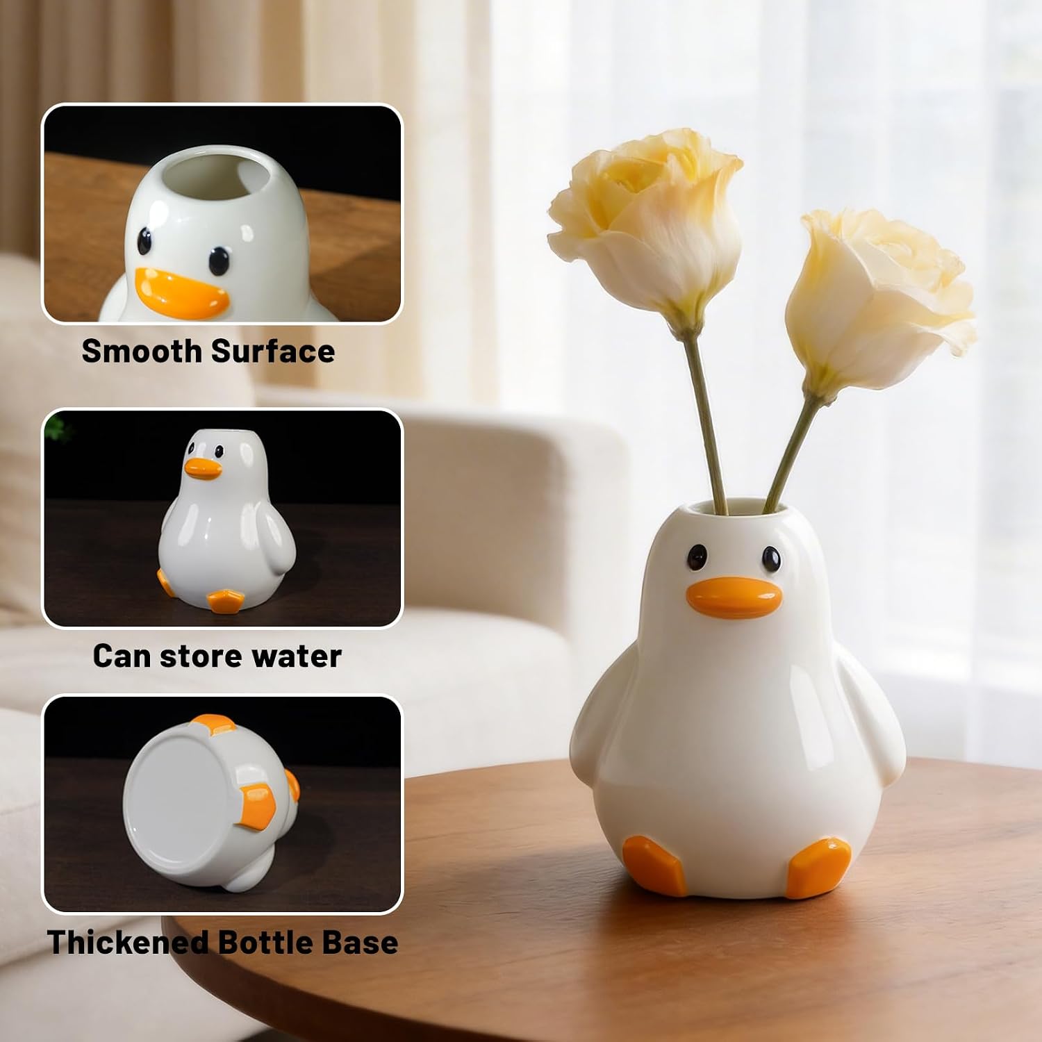 Modern Trendy Flower Vase / Fat Duck Vase