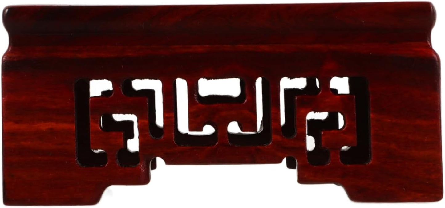 Wood Base Display Stand for Teapot / Brownx4pcs / 8.00 x 8.00 x 3.50 / Cmx4pcs / Set of 4
