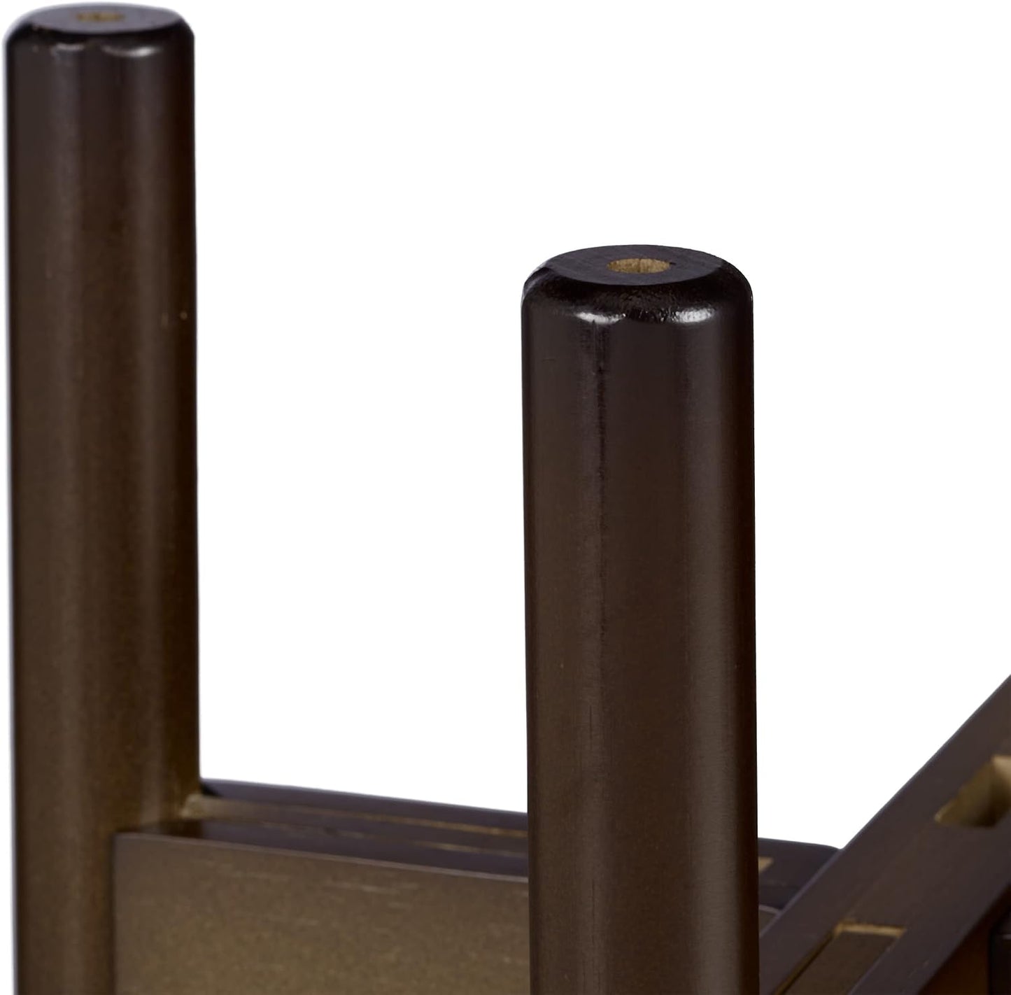 Relaxdays Plant, Bamboo Stand, Set of 2, for Flower Pots up to 32 cm Diameter, Adjustable and Stackable, Brown, 100%