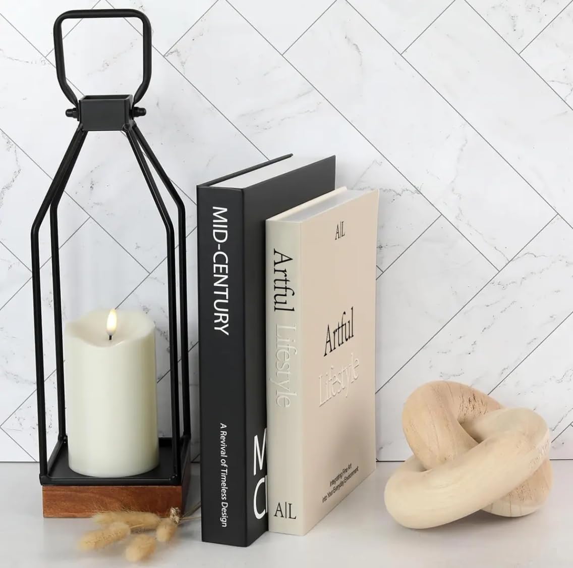 Modern Minimalist Faux Book / E5 / Set of 2