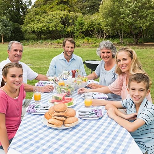 Qeeenar 12 Pcs Hydrangea Spring Floral Cloth Napkins, 20x20 Washable