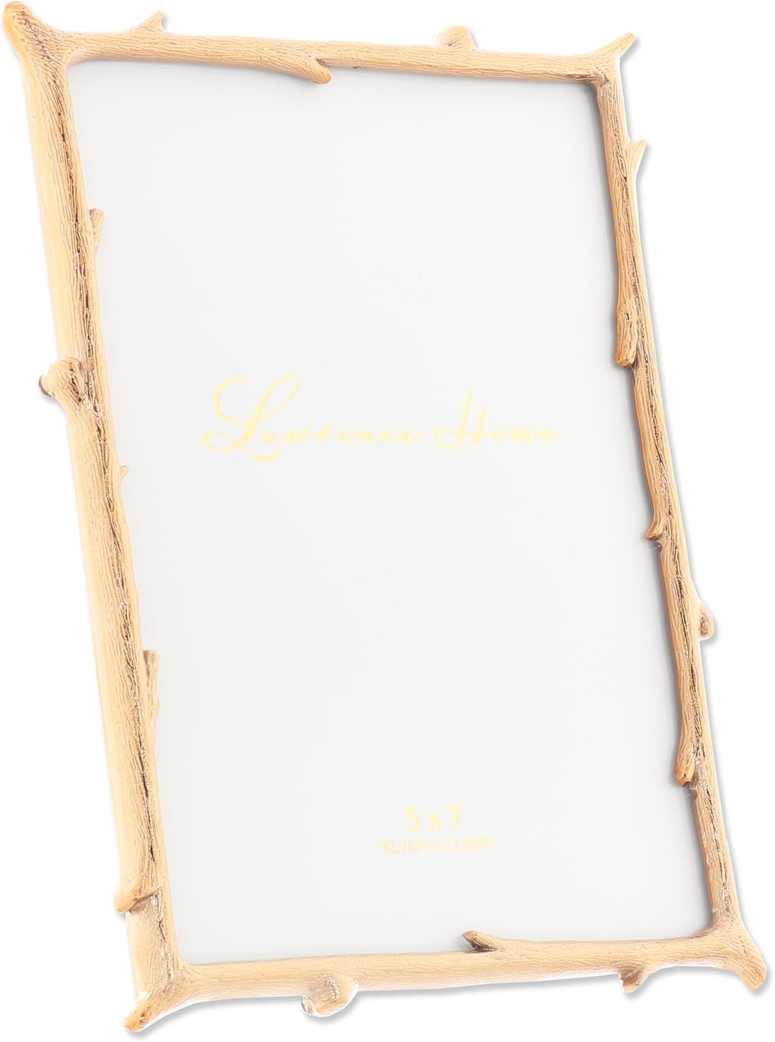 712557 Metal Natural Branch Design Picture Frame / Gold / 5 x 7