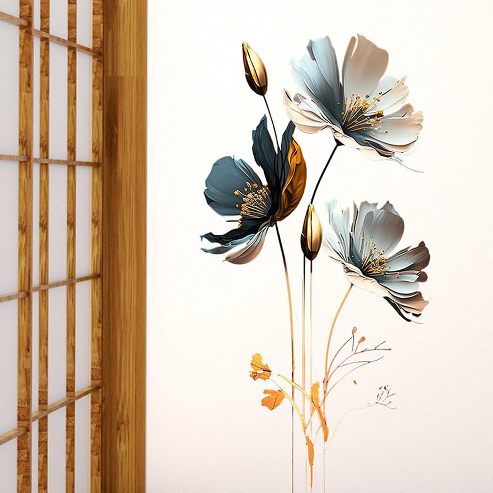 3D Wall Stickers DIY Flower Wall Decal Removable Waterproof Wall Art Decor / Floral