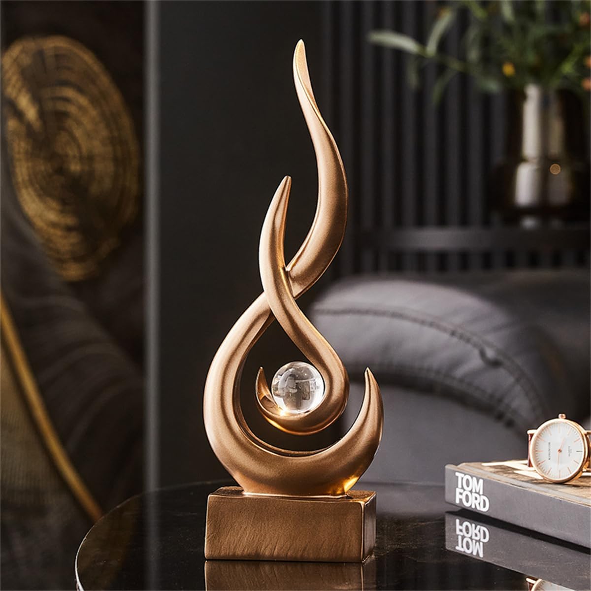 Abstract Art Deco Decor Statues / Bronze
