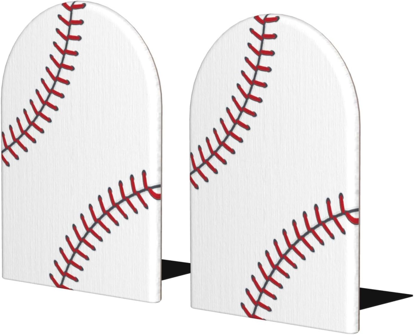 Baseball Wood Bookends Stands Decorative Non-Slip Book Organizers / Sbl-001