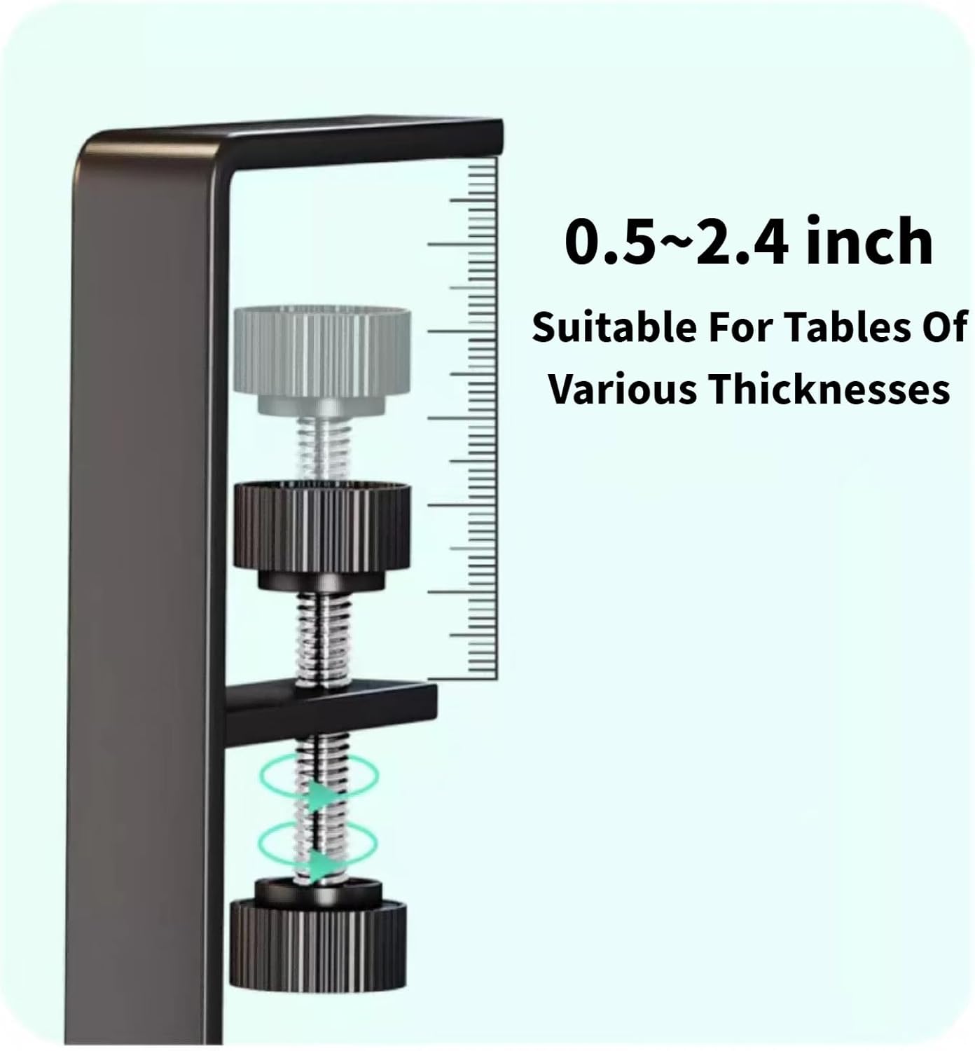 INLDY Under Desk Drawer, Desk Side Storage, Hanging Desks Organizer, Clamp On Mesh Metal Desks Organizer for Office and