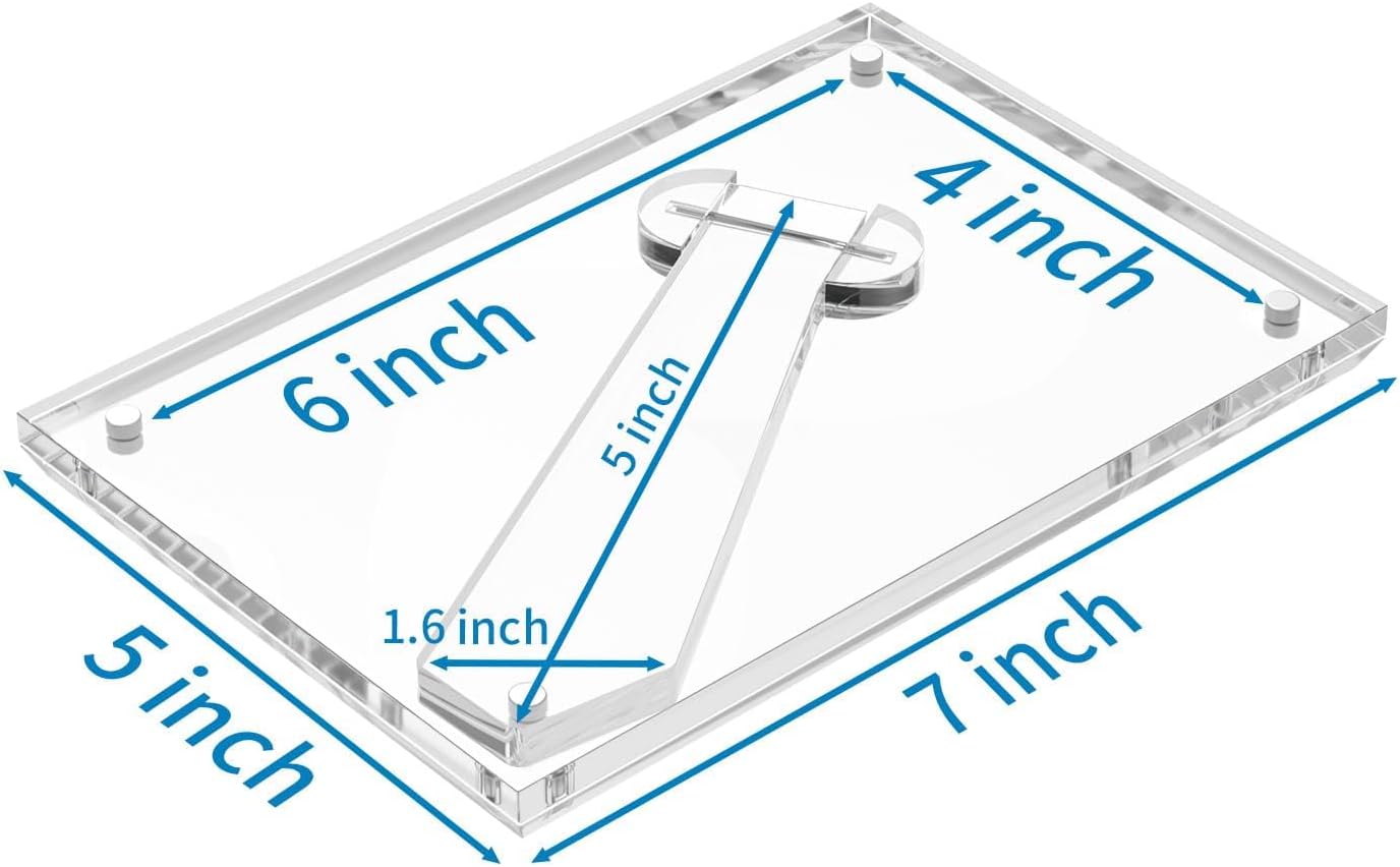 Acrylic Picture Frames / 4 x 6 / Clear / Set of 3