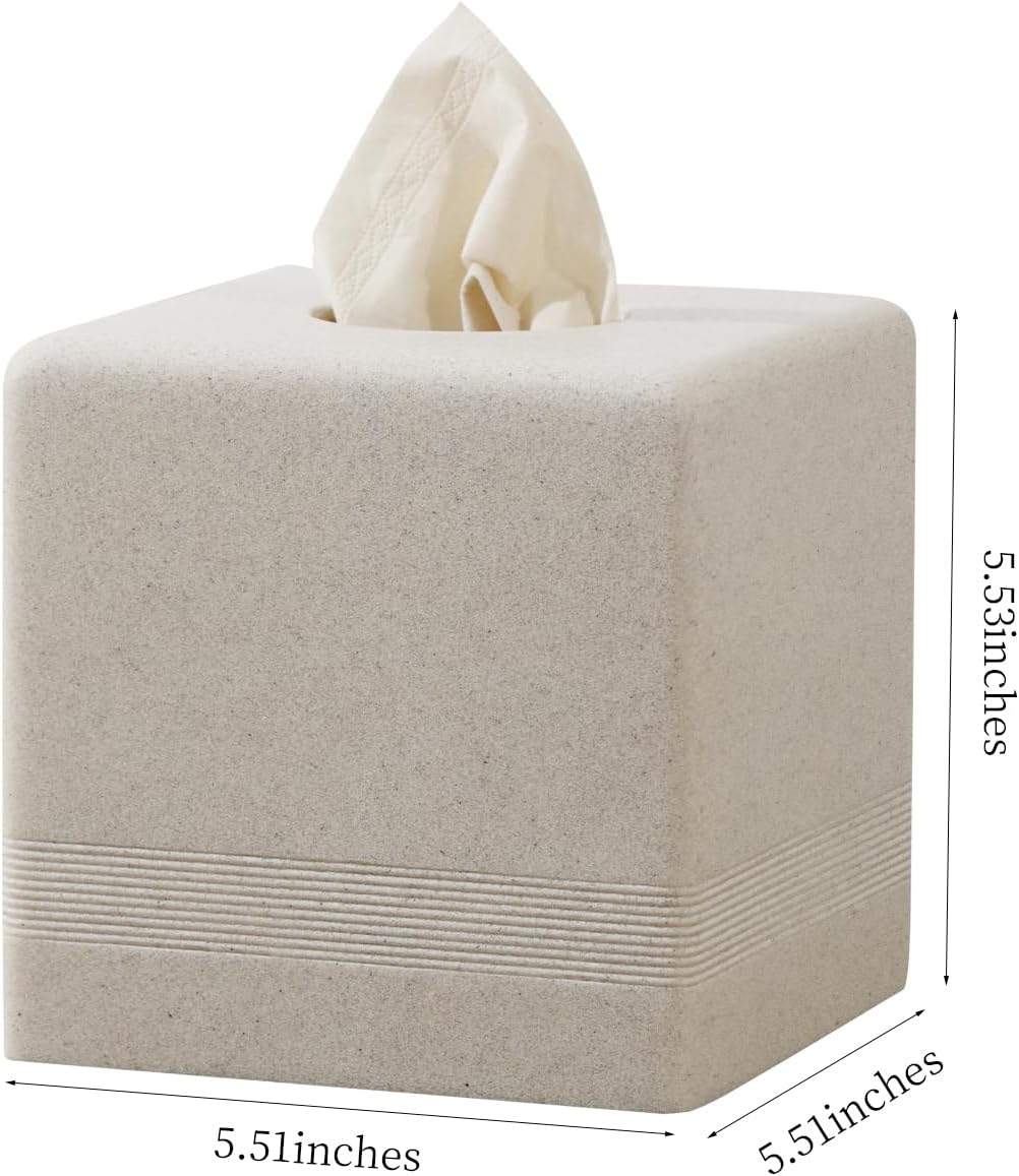 Tissue Box Cover Square / Beige