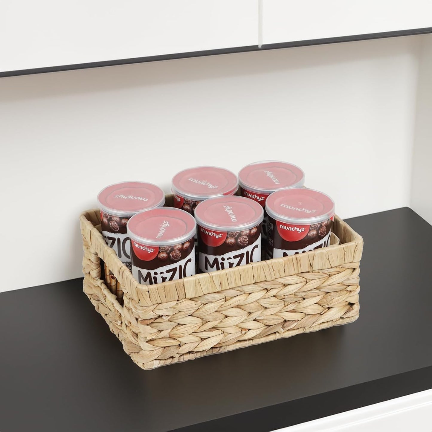 Wicker Baskets / Rattan Woven Basket for Storage / Water Hyacinth / Small